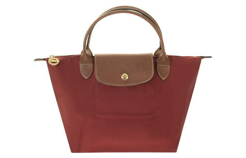 

LONGCHAMP Сумка Le Pliage Canvas с кожаными деталями малого размера женская красная