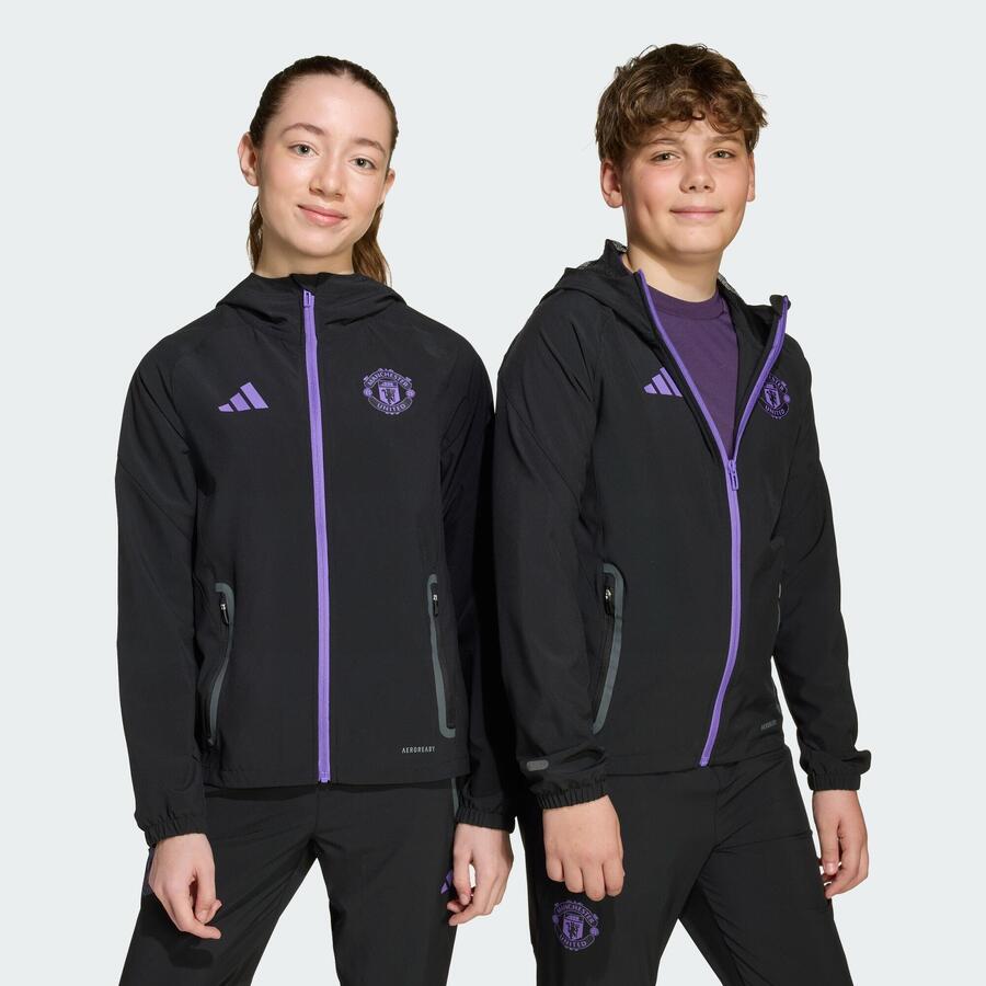 ADIDAS Детская дорожная куртка Manchester United Tiro 25 Competition Vis Tech — фото 2