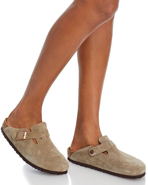 Женские бостонские сабо Birkenstock, цвет Tan/Beige — фото 2