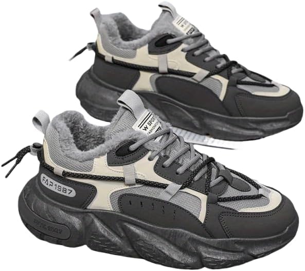 

Мужские кроссовки Azttoztto для бега, тенниса и прогулок, с амортизацией, высокие, спортивные и повседневные, серый