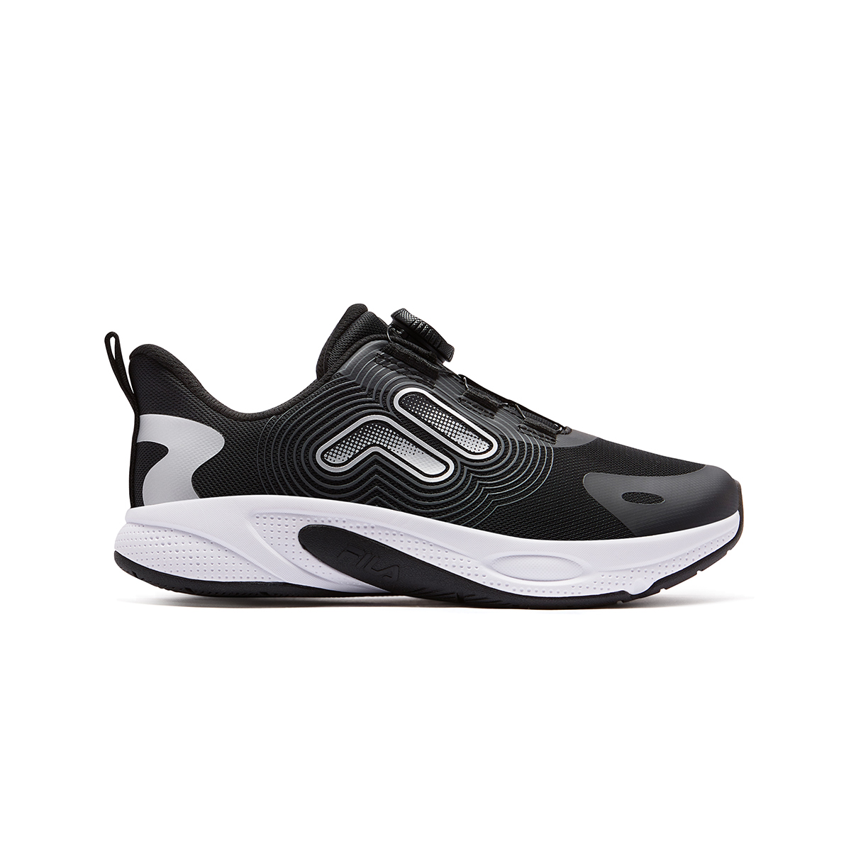 FILA KIDS PERFORMANCE FPH Легкие амортизирующие кроссовки Low Top для детей черный/космическое серебро для подростков — фото 4