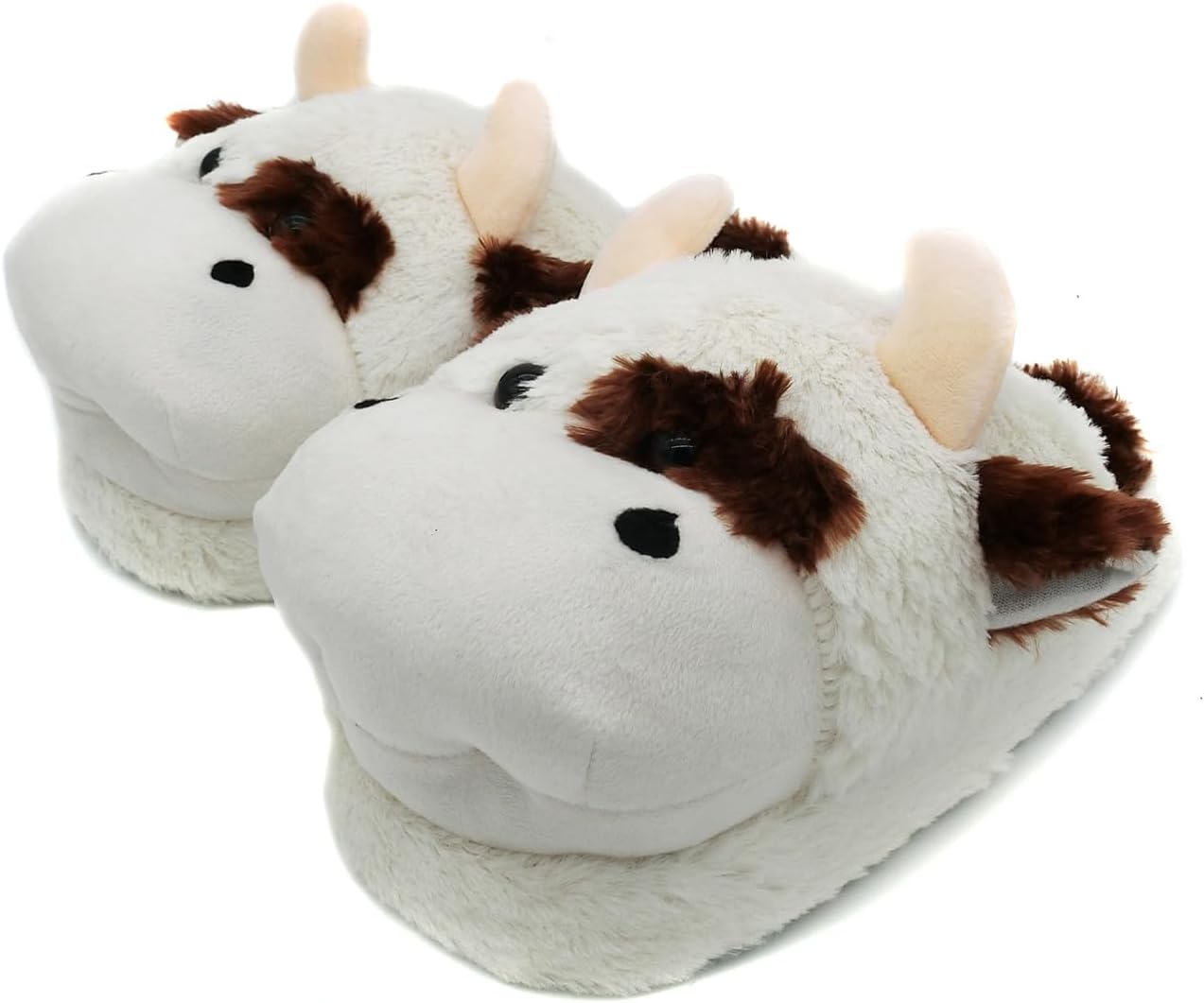 

Домашние плюшевые тапочки Onmygogo с милыми животными для женщин и мужчин, зимние домашние тапочки для взрослых, Cow