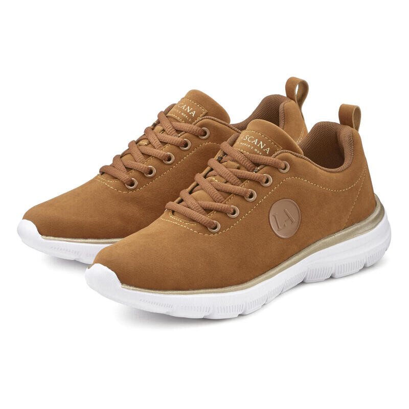 

Кроссовки Lascana, цвет beige/gold