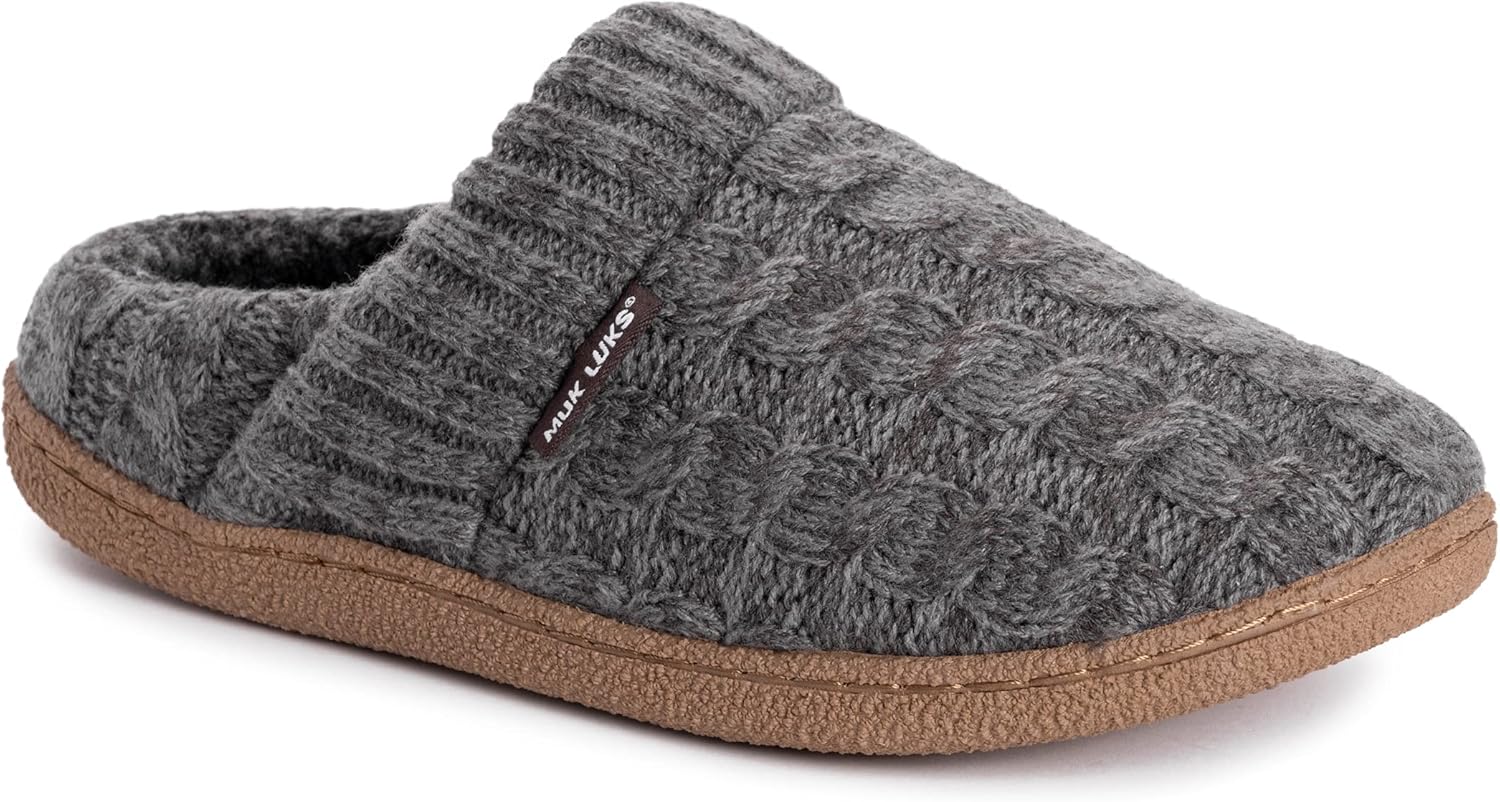 

Тапочки MUK LUKS для мужчин Muk Luks Men's Marcel, темно-серый
