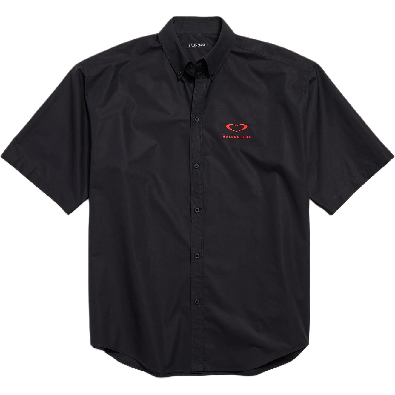 

Рубашка на китайский день влюбленных свободного кроя men's Balenciaga, черный