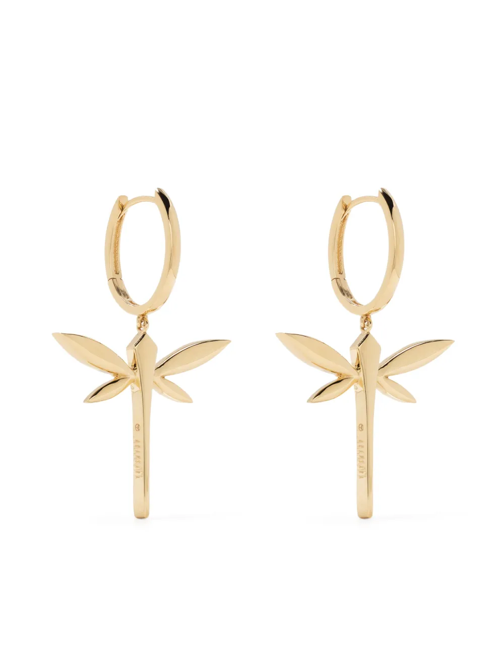 

Маленькие серьги-подвески Dragonfly из желтого золота Anapsara, золотой
