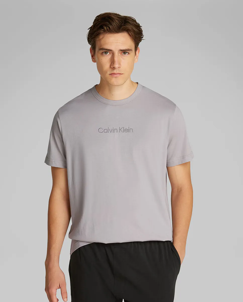 

Футболка с круглым вырезом Calvin Klein, светло-серый