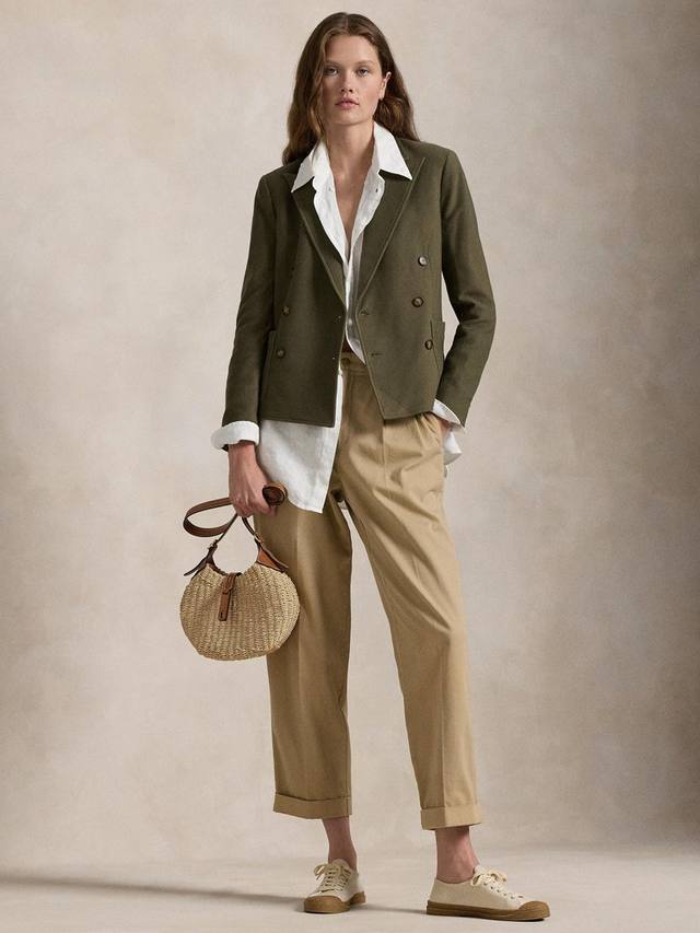 

Двубортный блейзер Ralph Lauren, цвет Outdoor Olive