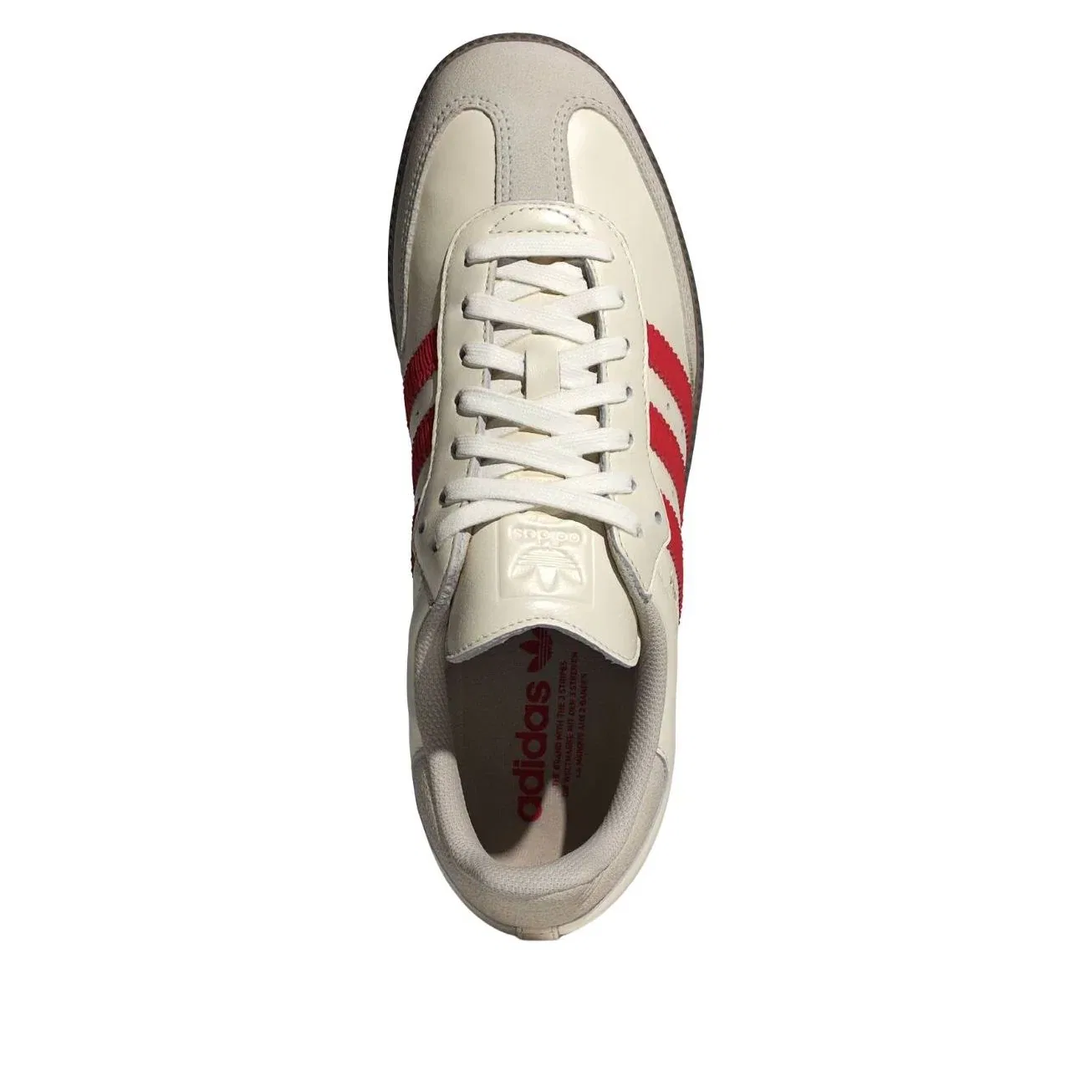 Кроссовки Adidas Samba OG Off White Better Scarlet Gum IH6815, белый — фото 2