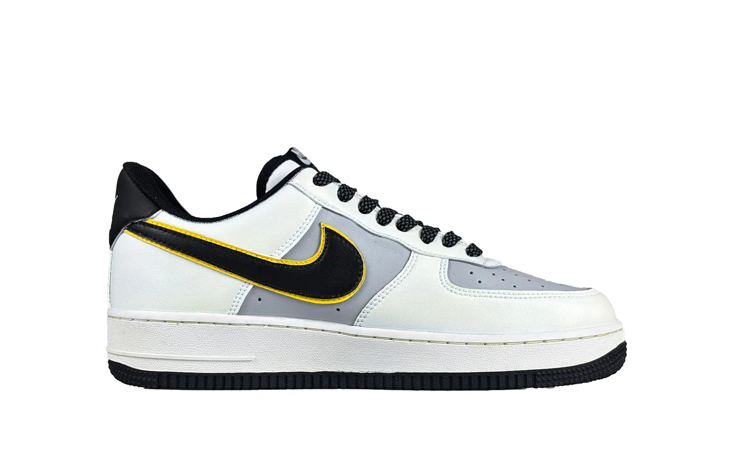 Nike Air Force 1 Xiaomi Amusement Park Abrasion Resistant Low Top Skateboard Shoes Unisex Black White Gray — фото 2