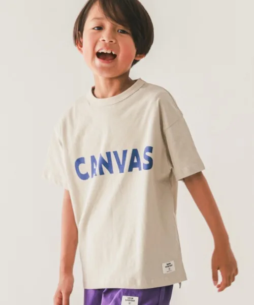 Детская футболка с принтом Jeans-b CANVASTチャコールグレー — фото 3