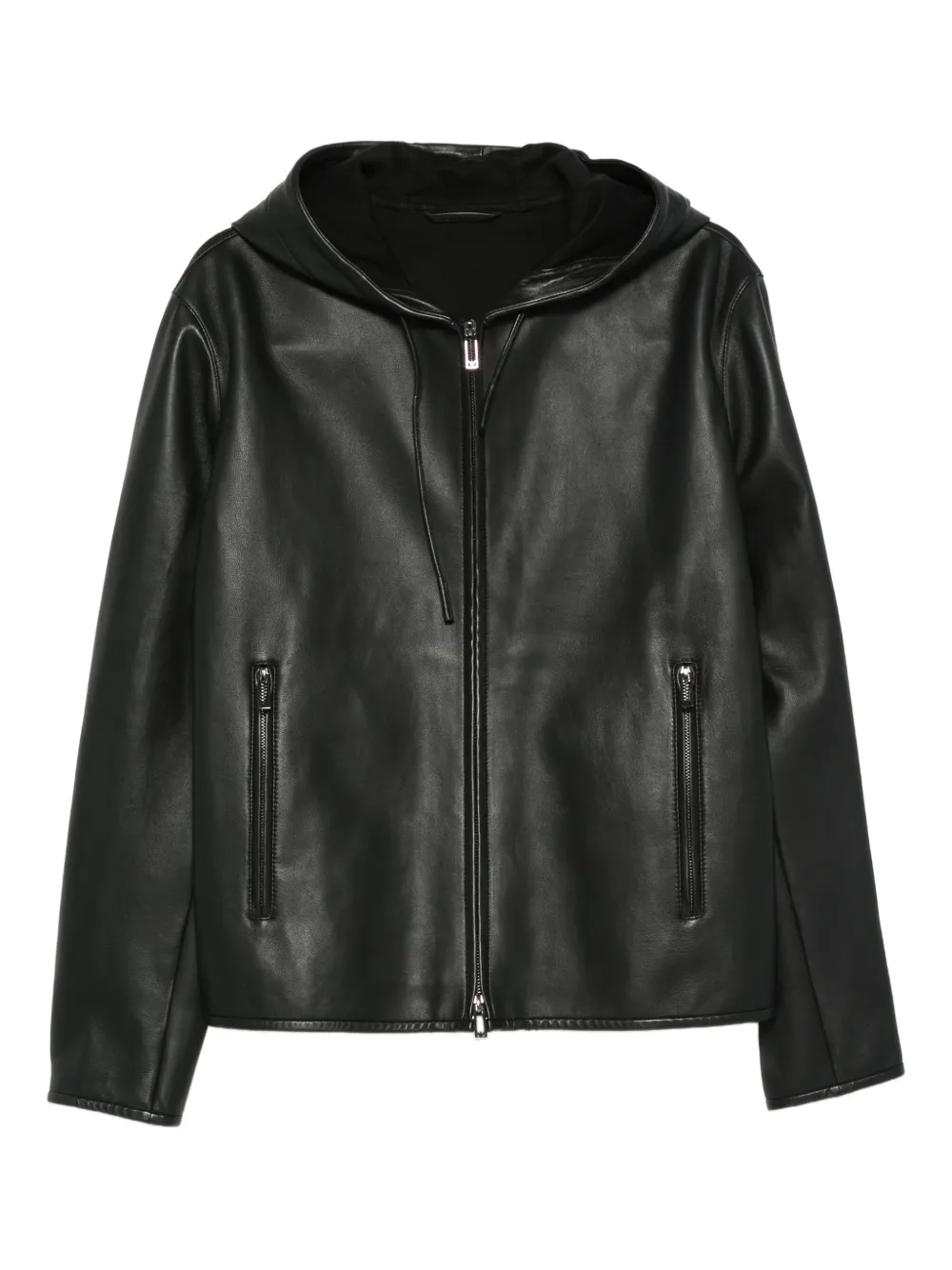 

Куртка на молнии с капюшоном Emporio Armani, черный