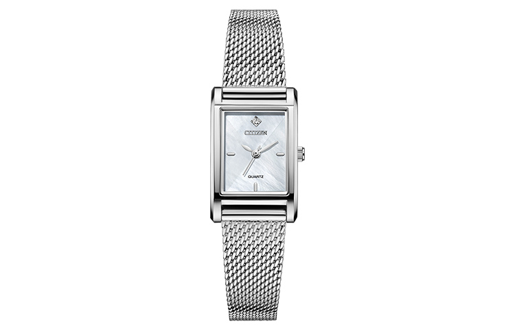 

CITIZEN Часы Quartz Movement Stainless Steel Strap Watch Women's Watch White Dial, Silver