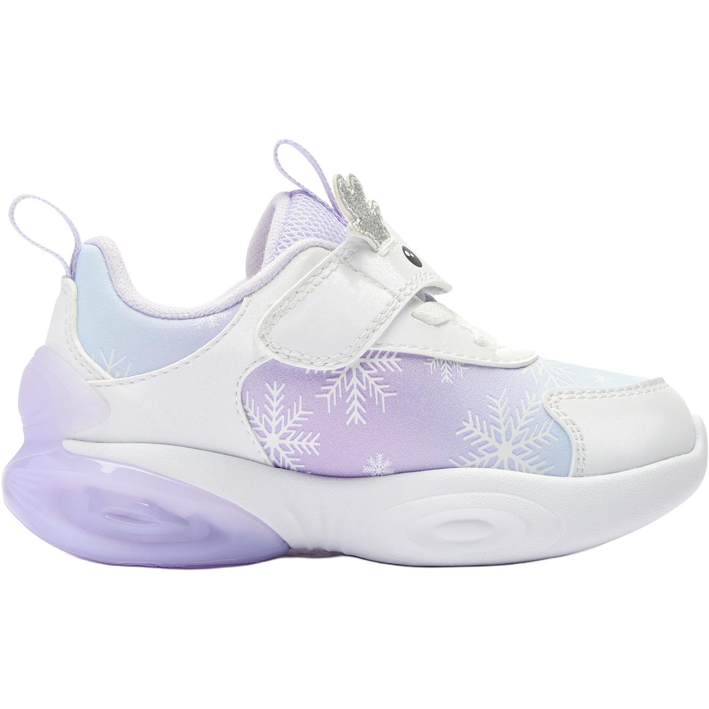 QIAODAN Скользостойкие износостойкие низкие детские ботинки White Purple Infant And Toddler — фото 3