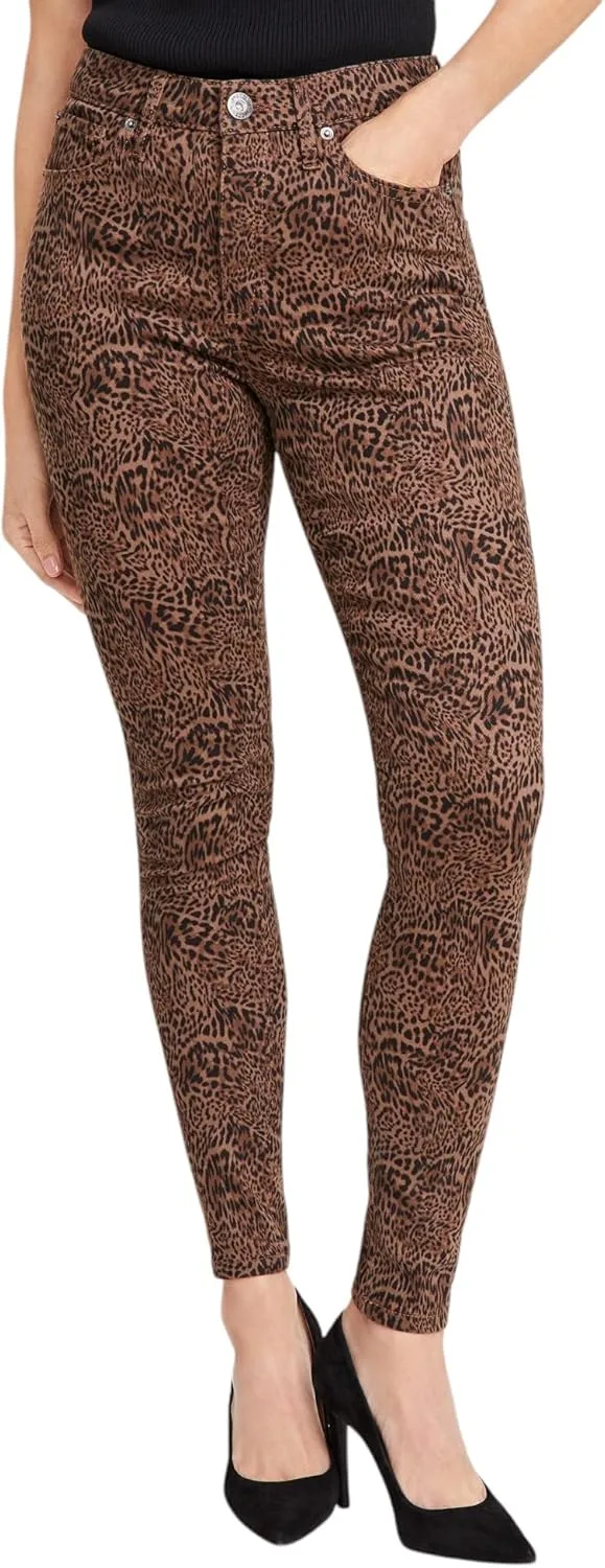 

International Concepts Women's Animal-Print High-Rise Skinny Jeans
