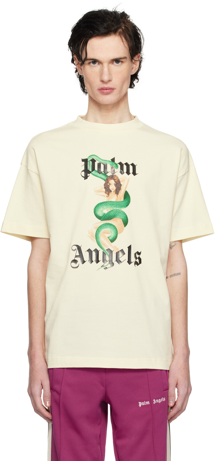 

Футболка в стиле пин-ап Off-White Palm Angels