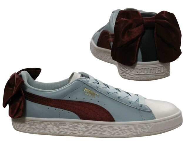 

Синие женские кроссовки New School Basket Bow Puma, синий