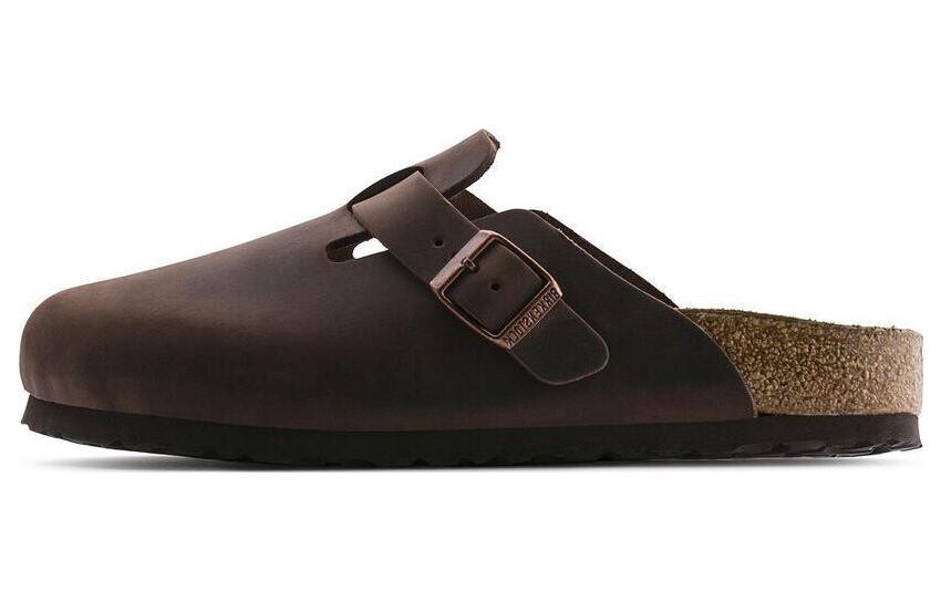 Бостонские кожаные сабо Birkenstock, коричневый
