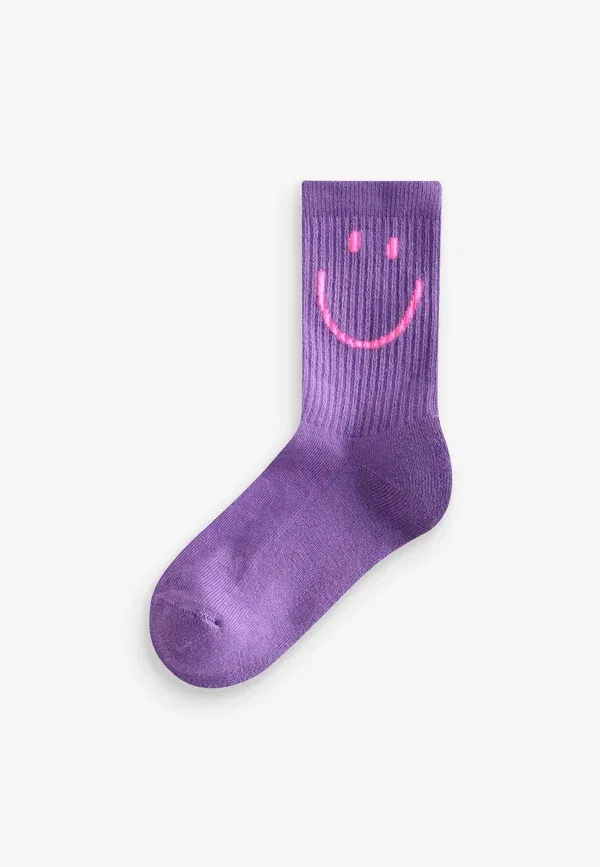 Носки 3 пары Next, pink purple and teal blue character, розовый, фиолетовый и бирюзовый с рисунком — фото 2