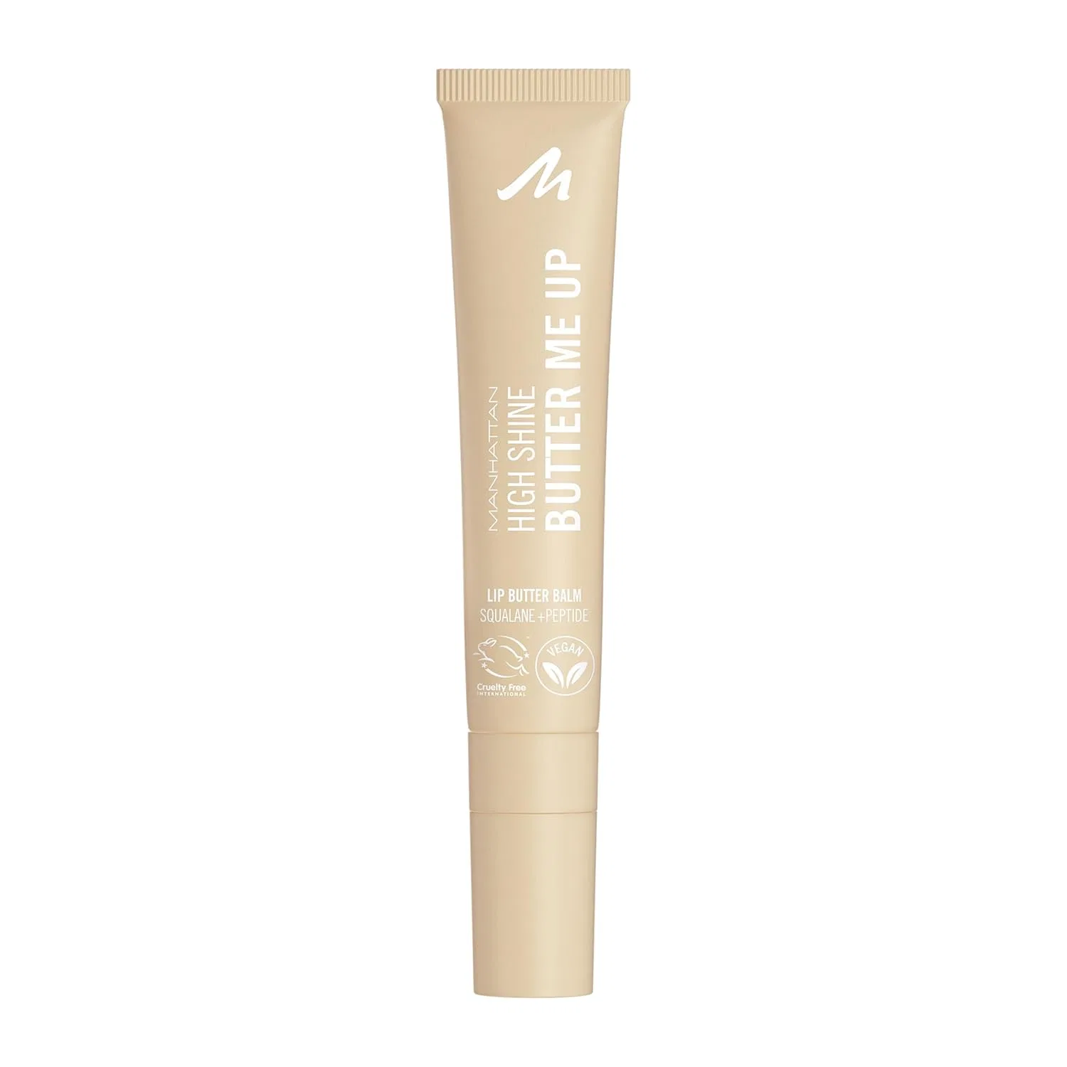Тинтованный бальзам для губ «High Shine Butter Me Up Lip Butter Balm» от Manhattan, оттенок 000 Vanilla Frost Manhattan, 000 Vanilla Frost — фото 2