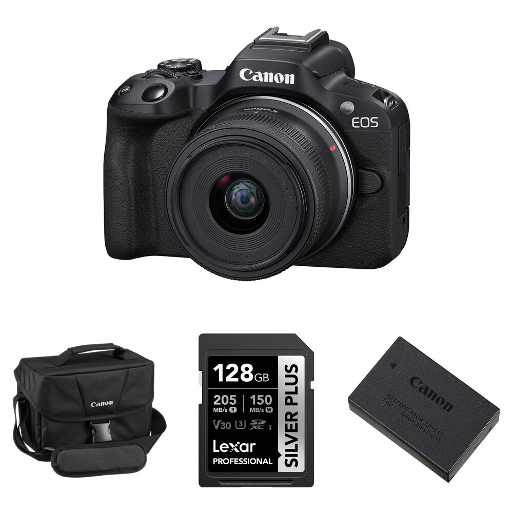 

Беззеркальная камера Canon EOS R50 Mirrorless Camera with 18-45mm Lens and