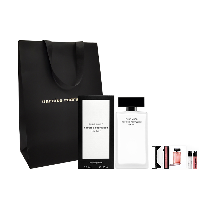 Набор парфюмерной воды Narciso Rodriguez Pure Musc For Her, 50 мл+0,8 мл *2 — фото 3