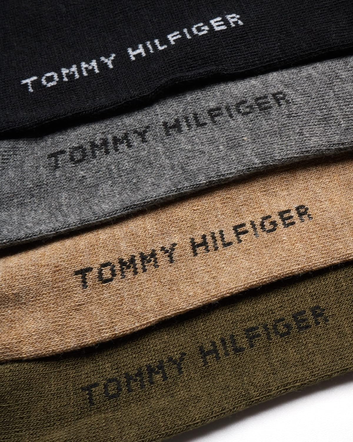 Мужские носки Tommy Hilfiger из дышащей эластичной ткани с мягкой подкладкой - 8 пар, Olive — фото 4