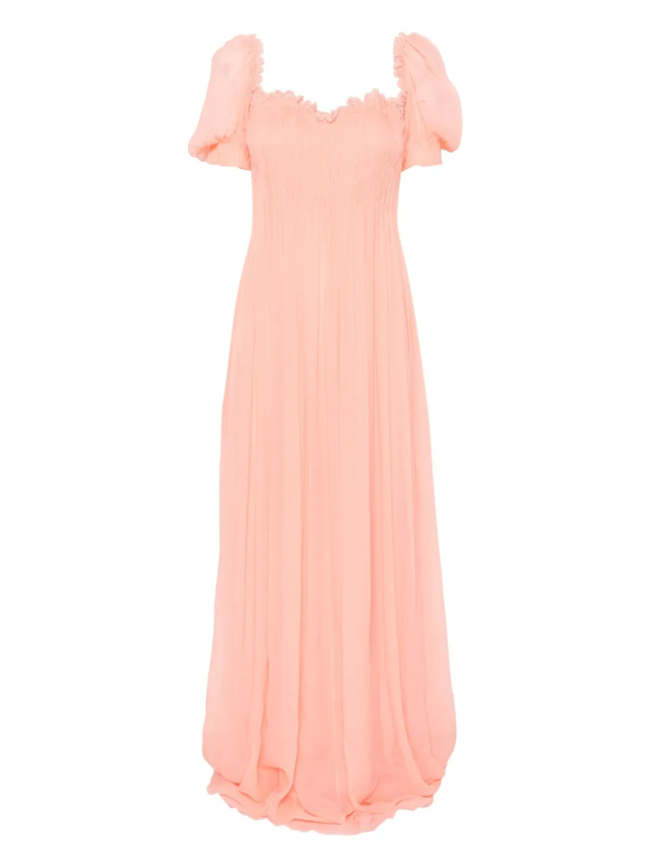

Платье макси с плиссировкой Ermanno Scervino, розовый