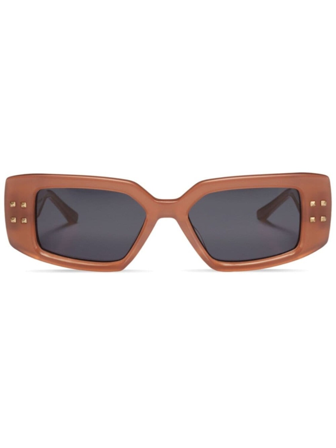 

Valentino Eyewear солнцезащитные очки с декором Rockstud, коричневый