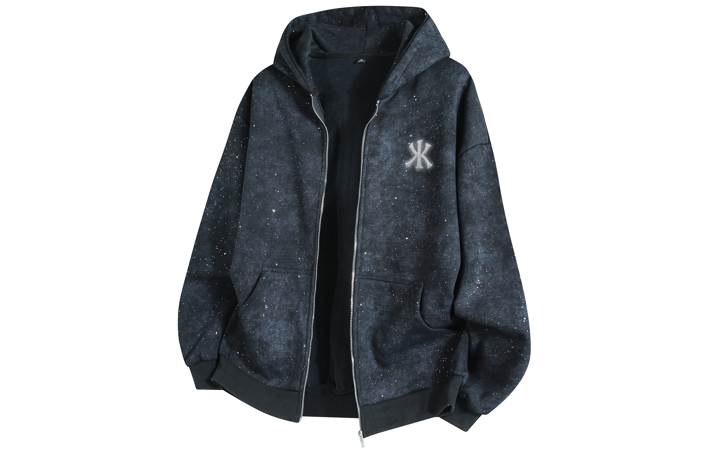 

Свитшот унисекс Kawasaki, Black Gray Fleece-Lined (Hooded)