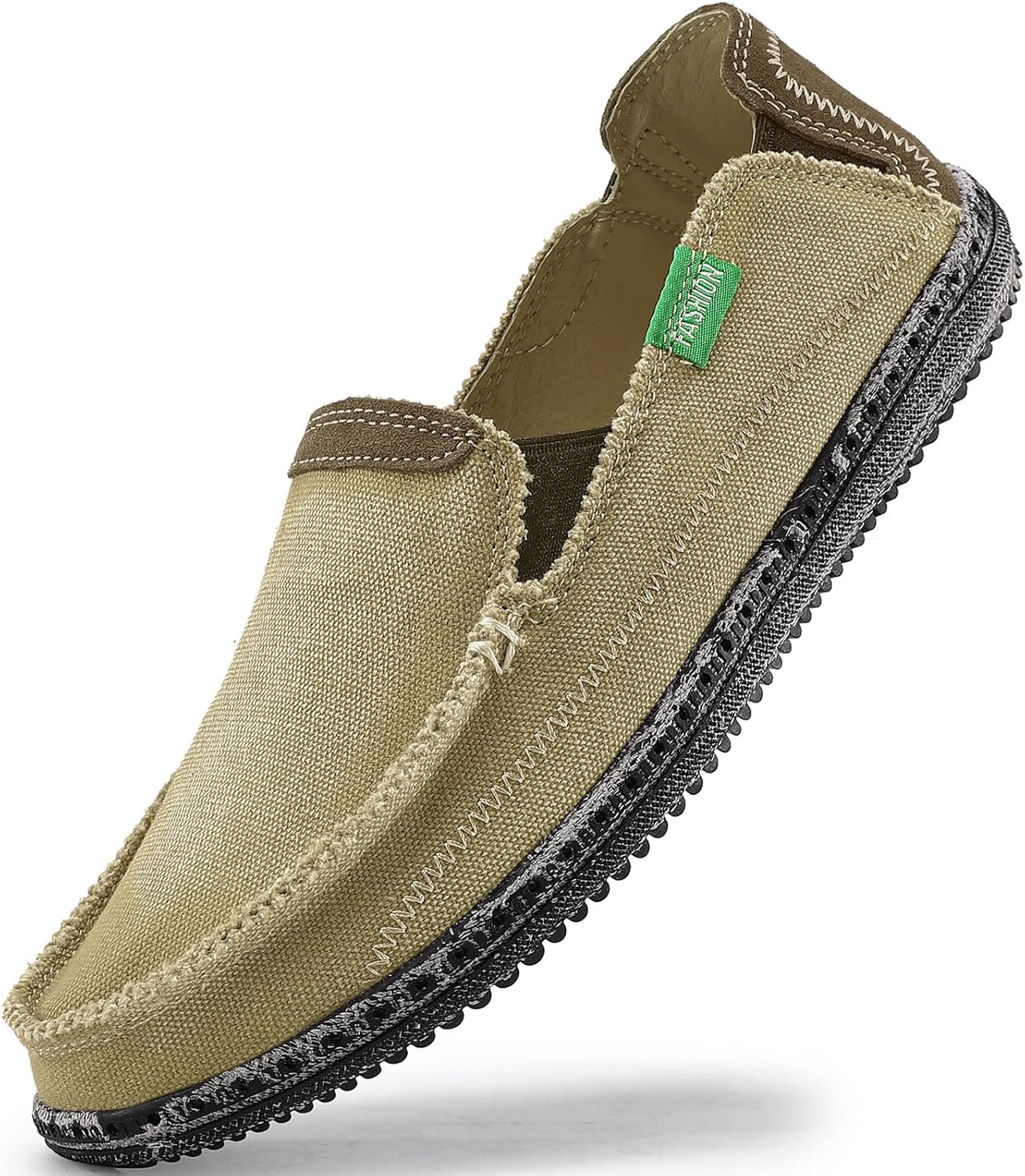 

Мужские слипоны VILOCY, повседневные холщовые лоферы, пляжные и корабельные туфли, винтажные плоские с нулевым перепадом