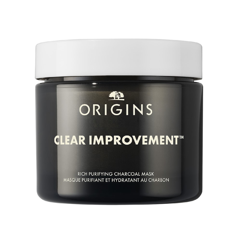 

Масляная очищающая маска для лица clear improvement rich purifying charcoal mask Origins, 75 мл