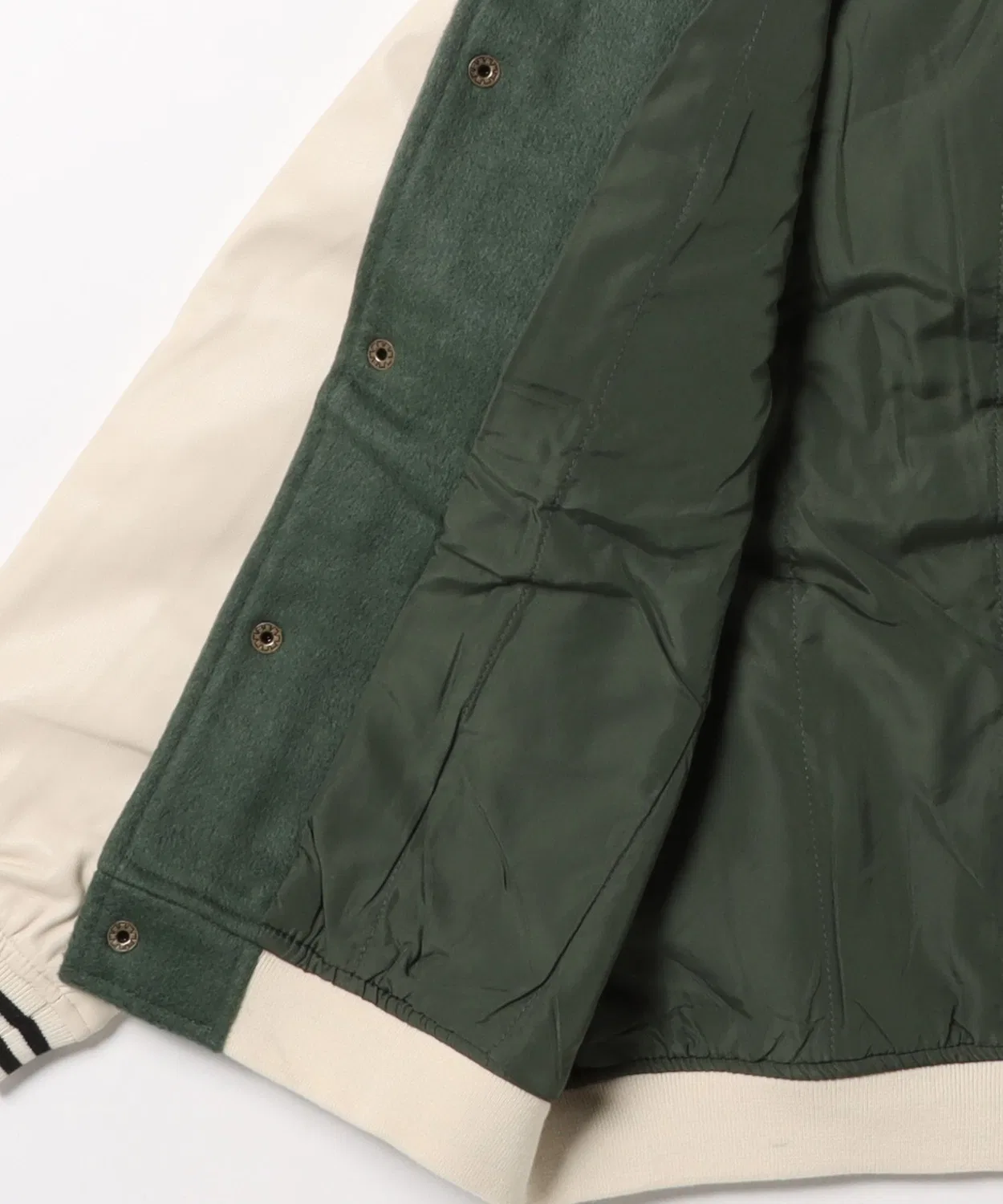 Куртка Varsity Jacket Rylee + Cru, зелёная — фото 3