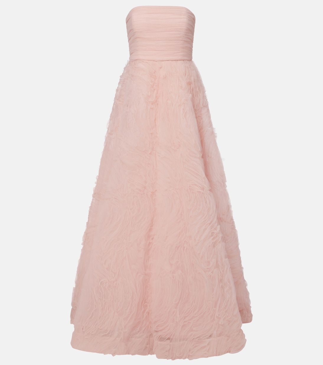 

Бесплечее платье из тюля Rebecca Vallance, Blush Pink