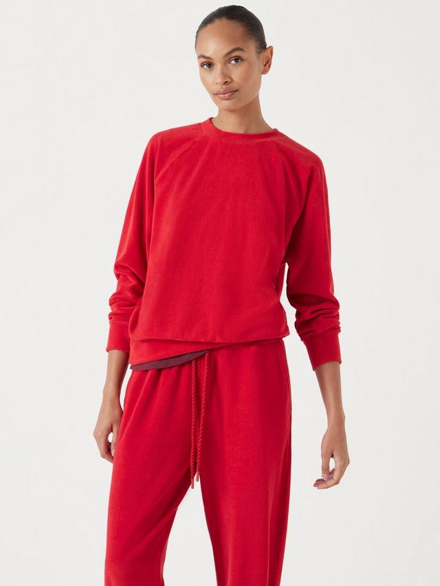 

Свитер с рукавом реглан из махровой ткани HUSH, Bright Red