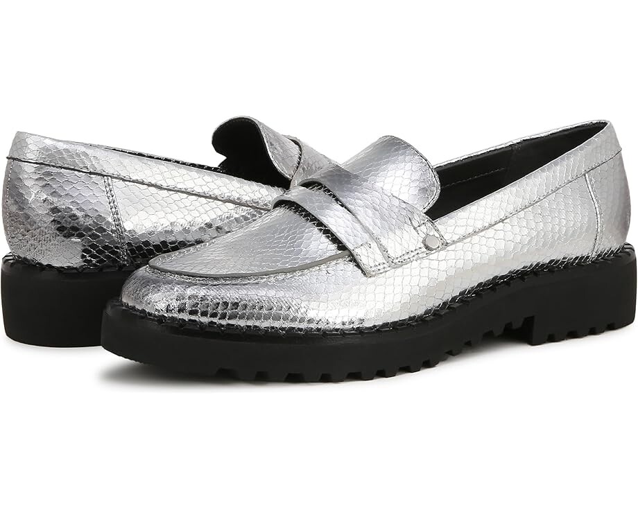 

Лоферы Franco Sarto Cassandra Slip-Ons, цвет Silver Snake Faux Leather
