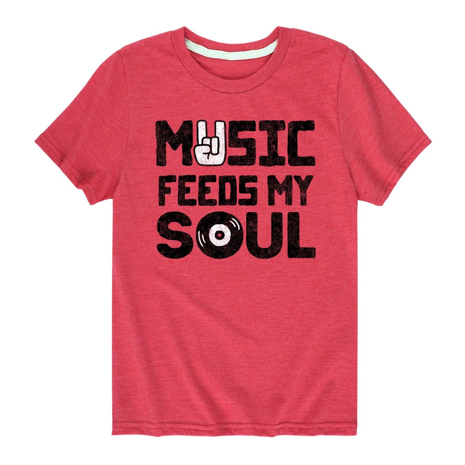 

Футболка с рисунком Music Feeds My Soul для мальчиков 8–20 лет Licensed Character