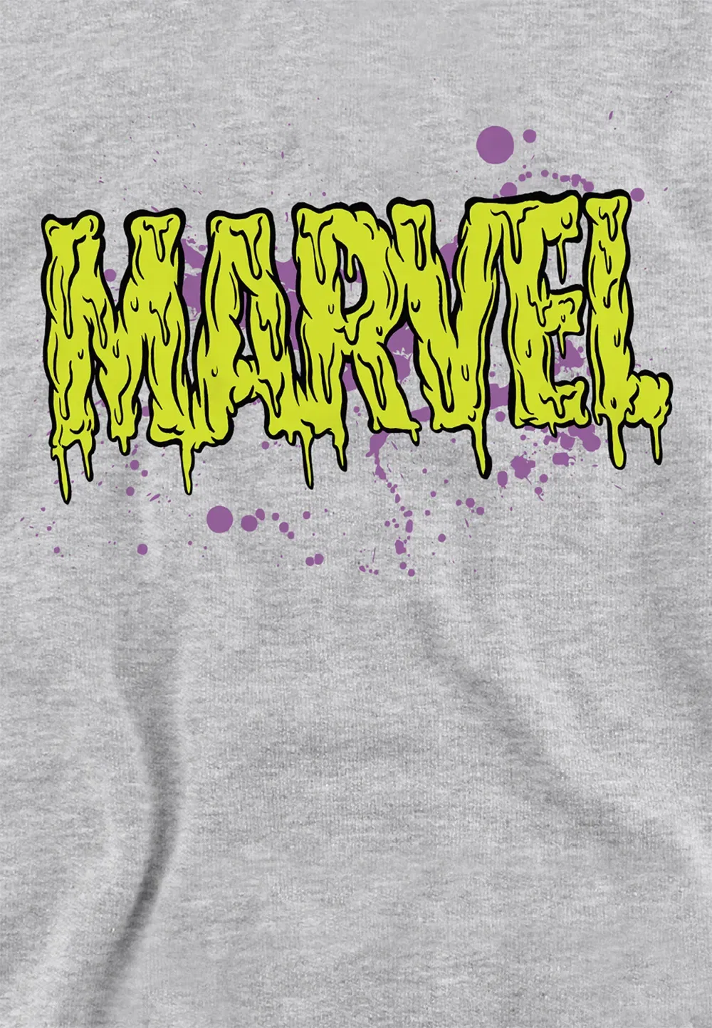 Детская худи Marvel Slime Logo Athletic Heather, серый — фото 2