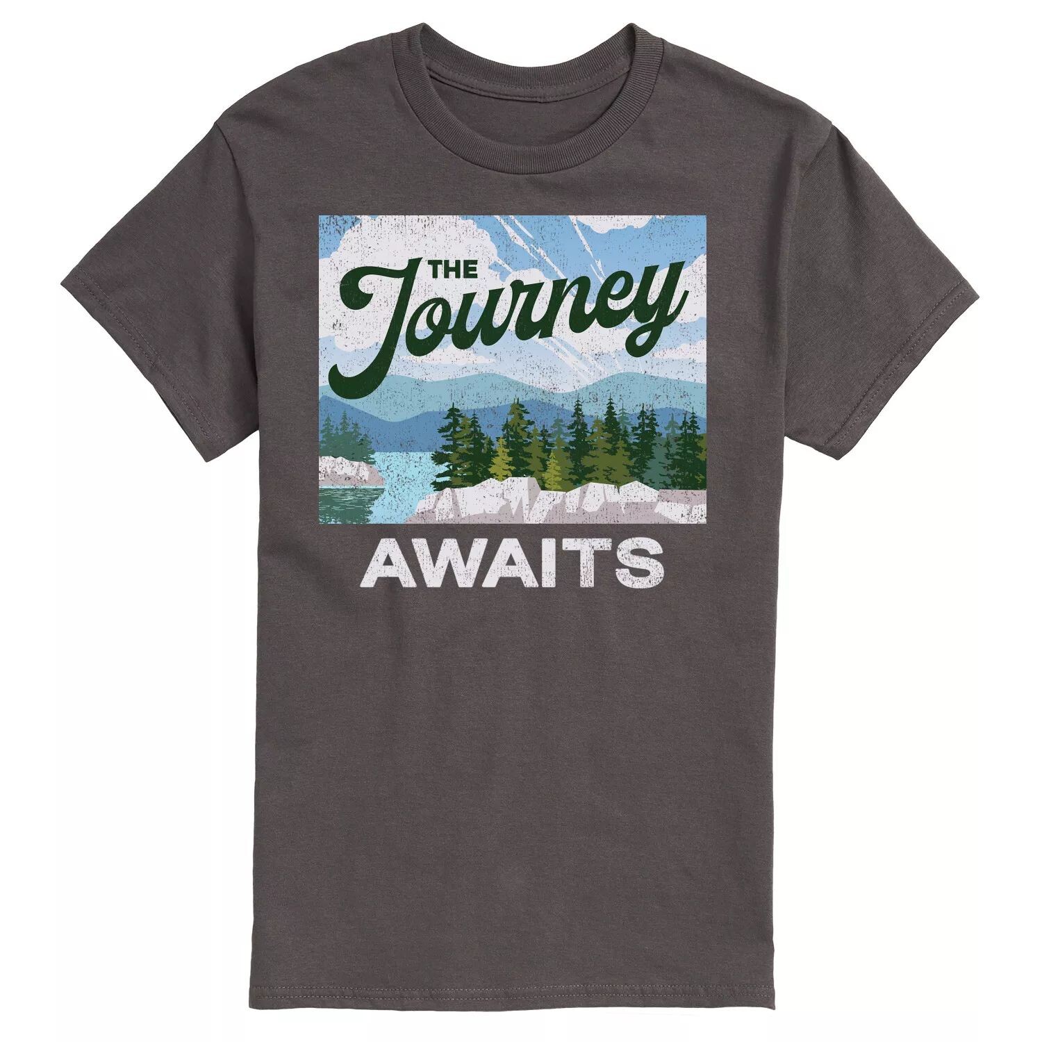 

Мужская футболка с рисунком The Journey Awaits Licensed Character
