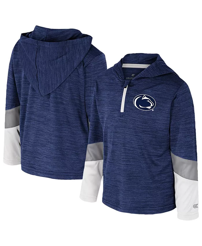 

Детская толстовка с четвертью молнии Penn State Nittany Lions Rylos в темно-синем цвете Colosseum
