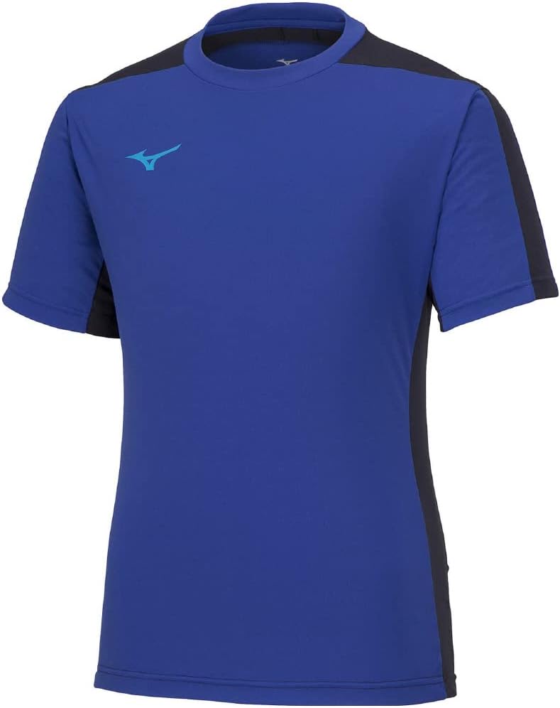 

Детская футбольная форма Mizuno P2MAA046, футболка с коротким рукавом из материала Solar Cut, с коротким рукавом, синий