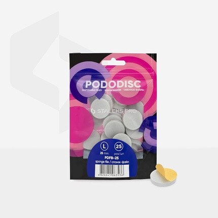 

Одноразовый педикюрный диск Pododisc размер L 25 мм упаковка 25 шт. Staleks Pro