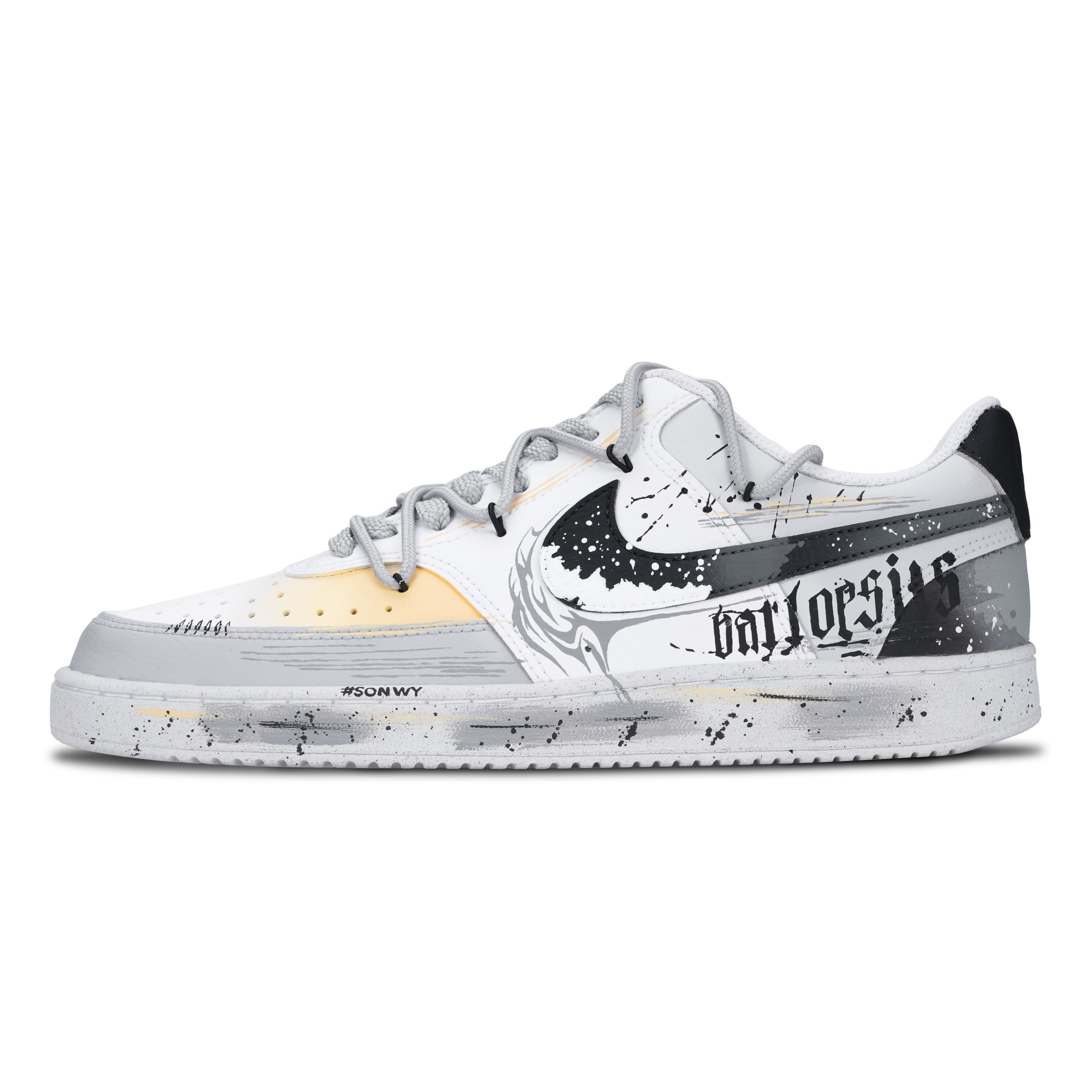 

Nike Court Vision 1 Snow Mountains устойчивые к истиранию нескользящие низкие скейтборд-кроссовки Unisex Gray