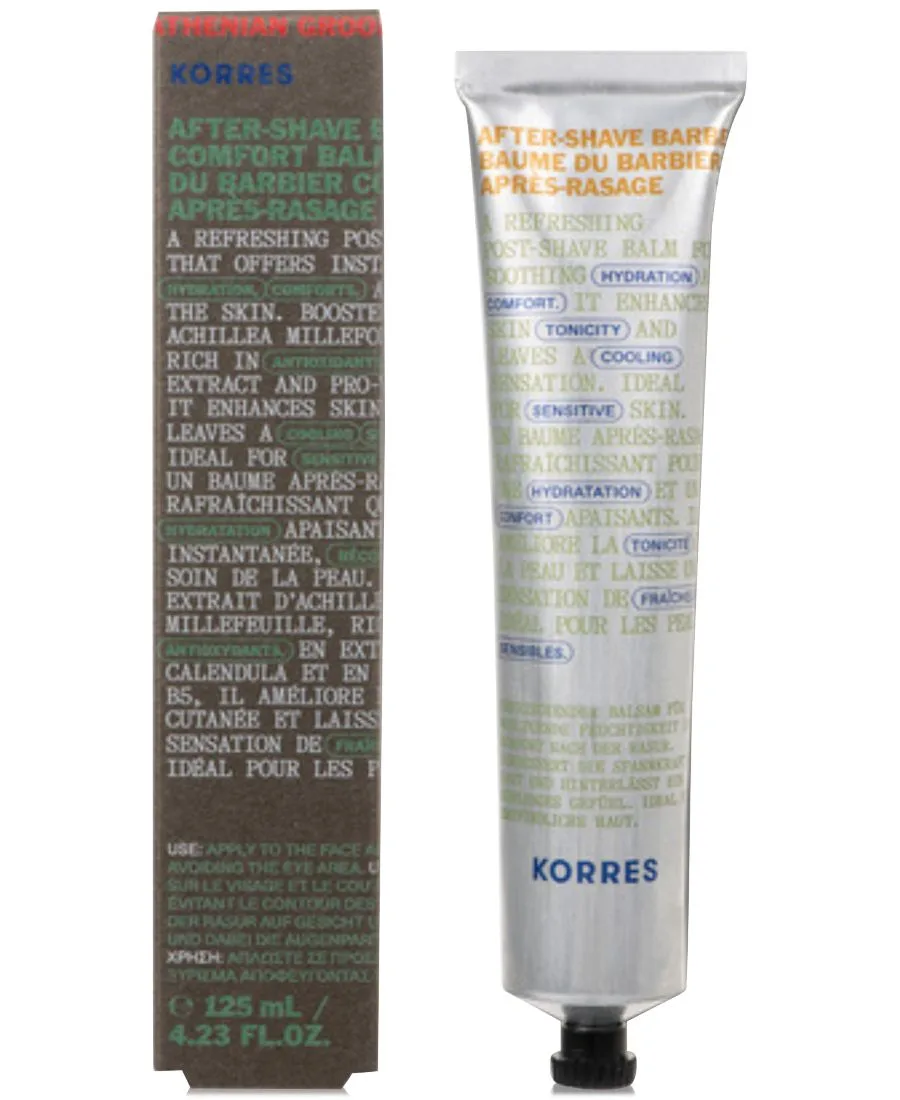 KORRES Бальзам после бритья Athenian Grooming Barber's After-Shave Comfort Balm, 4.23 унции — фото 2