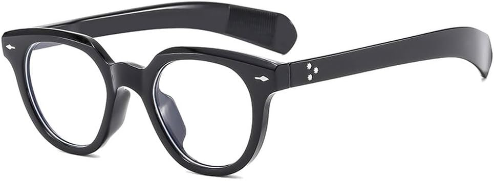 

Модные овальные женские солнцезащитные очки в стиле ретро с заклепками, мужские трендовые солнцезащитные очки с градиентным покрытием UV400 желто-синего цвета SKFGNX, Black Clear