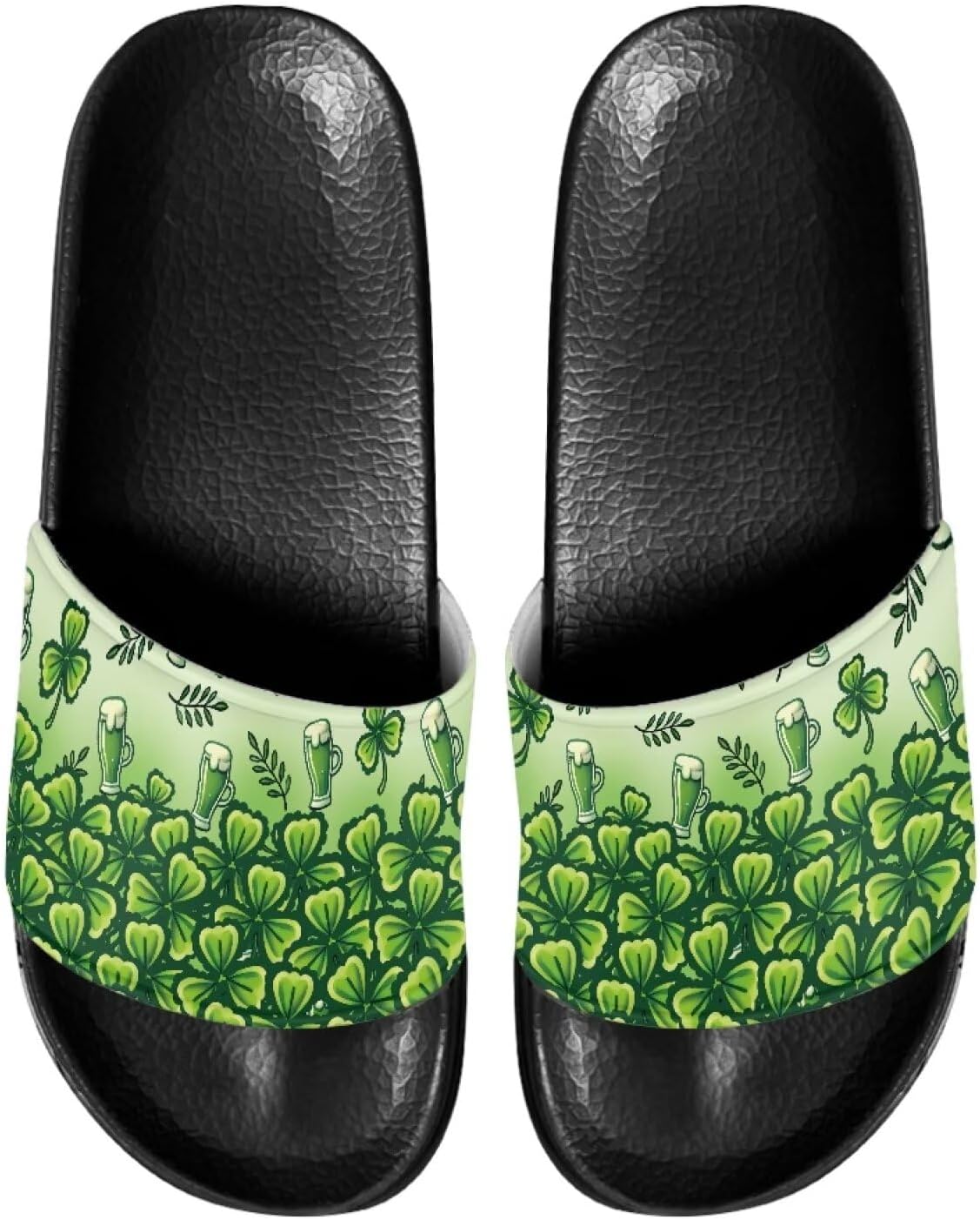 

Мужские домашние сандалии Psesaysky с подушкой, обеспечивающие максимальный комфорт, повседневные сандалии-шлепанцы с открытым носком, нескользящие тапочки, водостойкие мягкие плоские туфли, обувь с одной полосой, Cute Clover