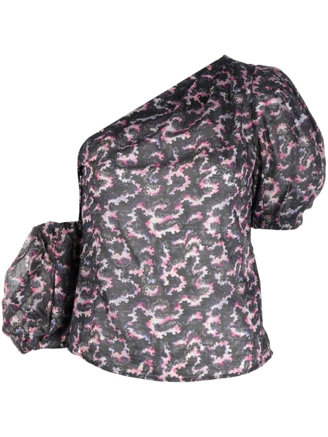 

Marant Étoile топ Liddy асимметричного кроя, черный