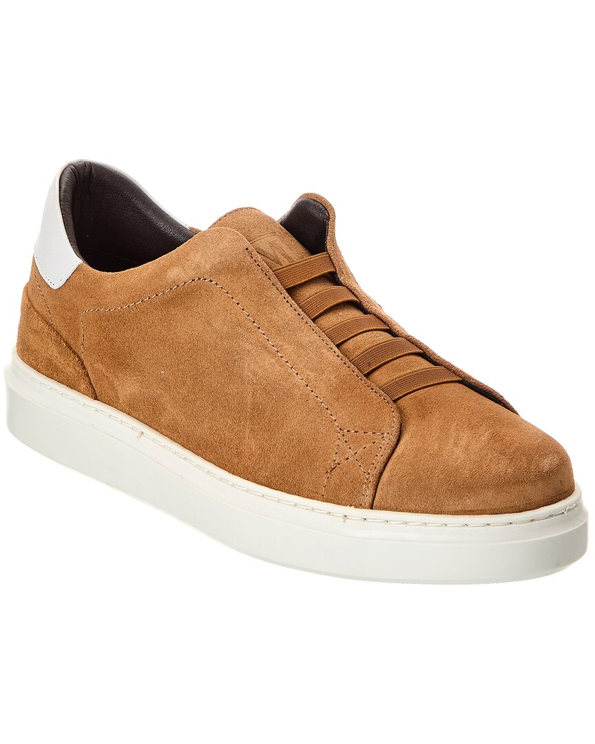 

Замшевые кроссовки-слипоны M by Bruno Magli Salvador, коричневый