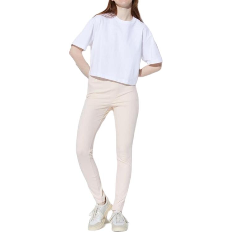 

Повседневные брюки Uniqlo, молочно-белые, Белый, Повседневные брюки Uniqlo, молочно-белые