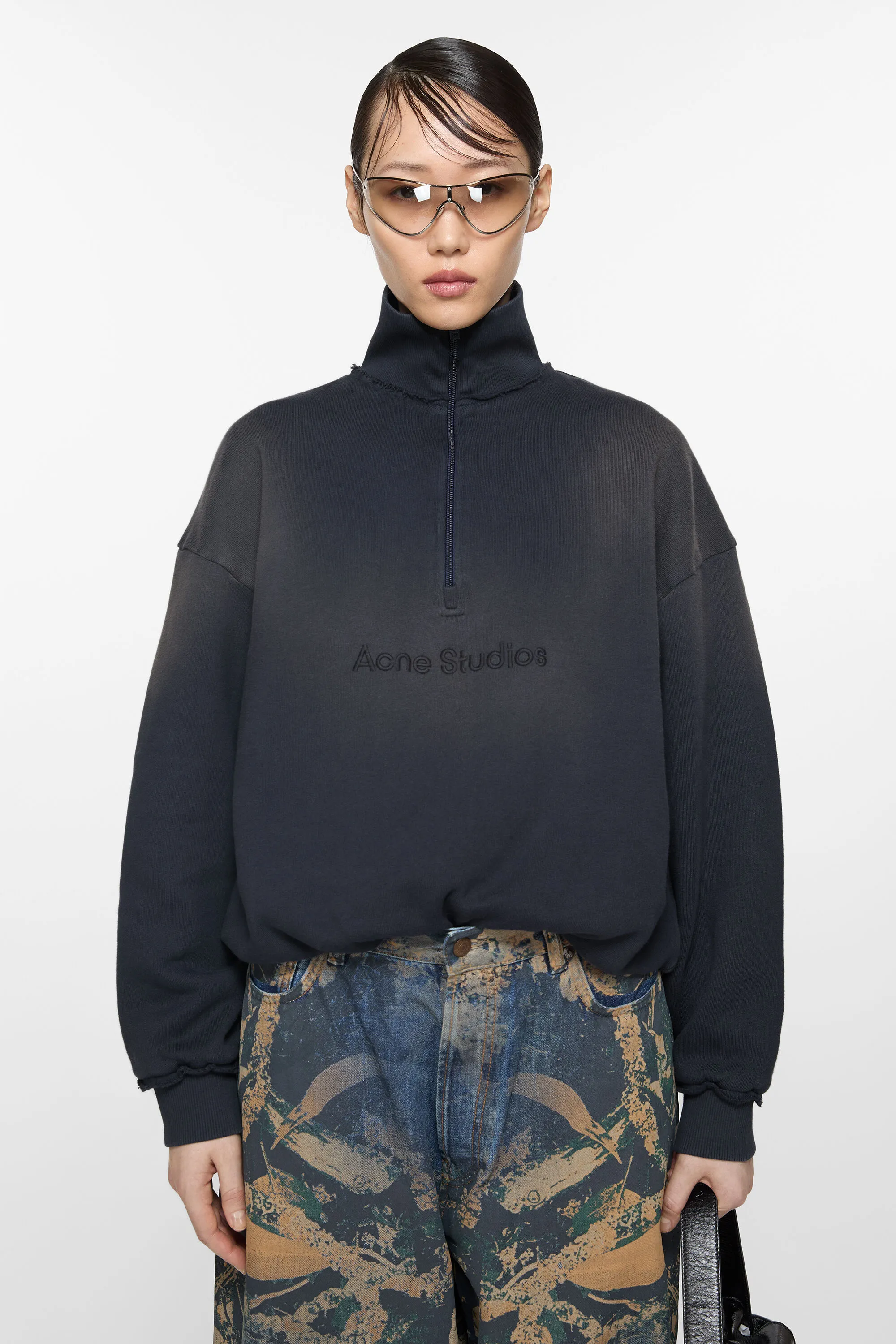 

Свитер с логотипом Acne Studios, тёмно-синий